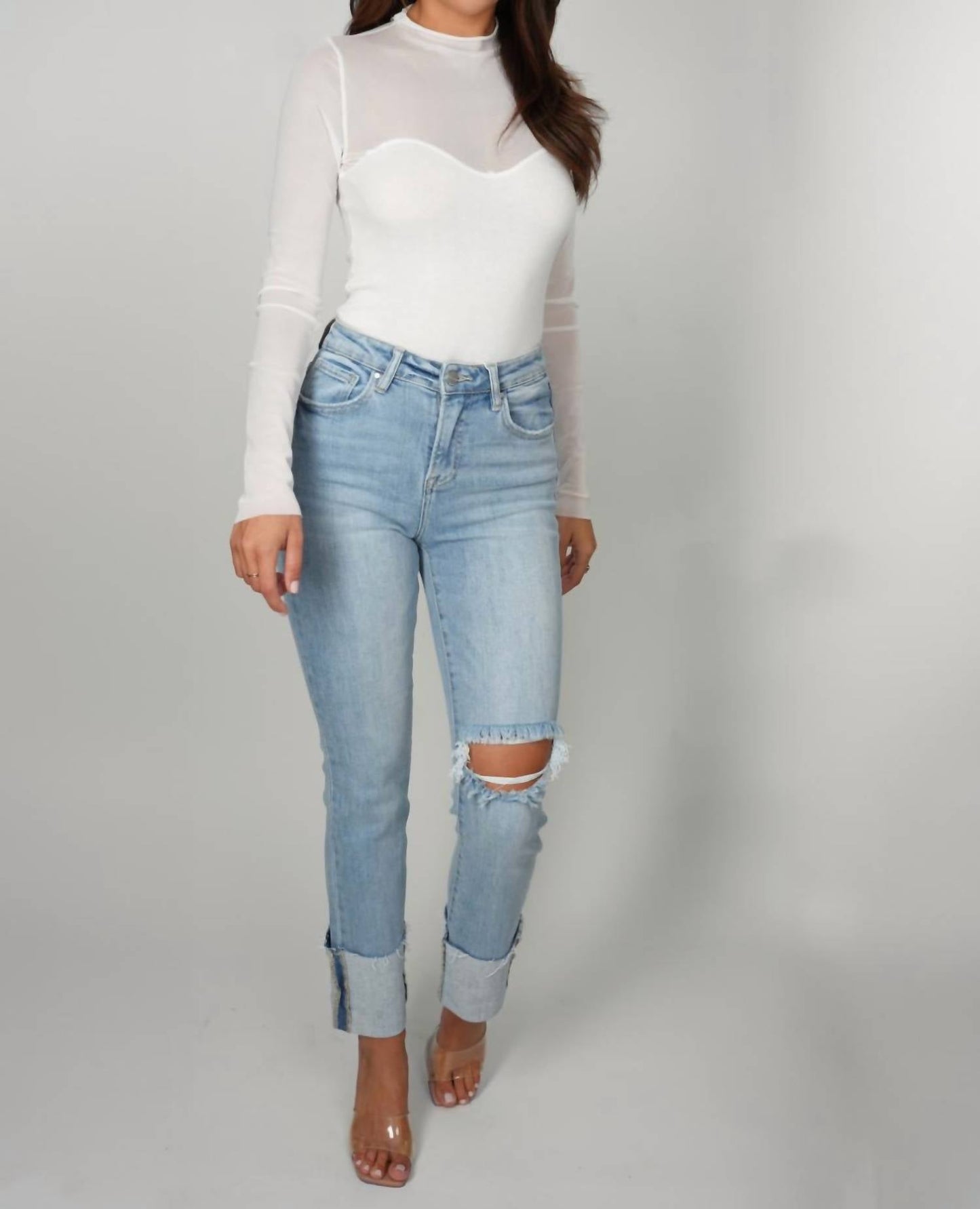 Falcon Park - Julian Mesh Mixed Top