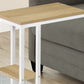 Accent Table, C-Shaped, Marble Look Contemporary & Modern Convenient Design