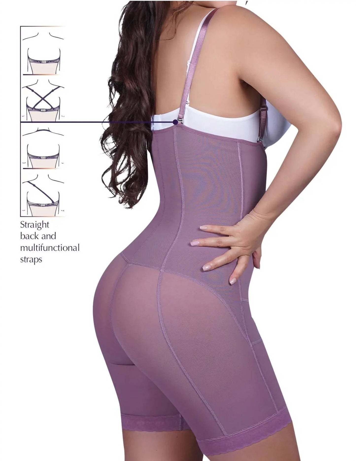 Siluets - Pl1 Postpartum Mid-thigh Full Body Shaper With Abdominal Reinforcement
