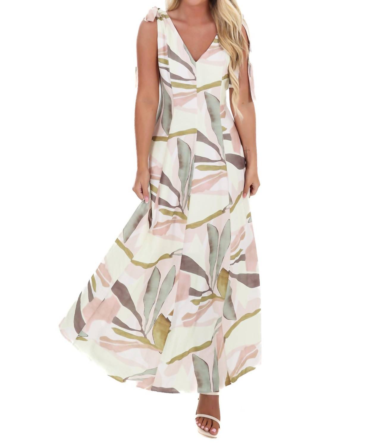In February - Island Hour Tropical Maxi Dress