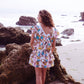 Bell - Pleated Smocked Mini Skirt