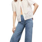 Frame - Embroidered Short Sleeve Blouse