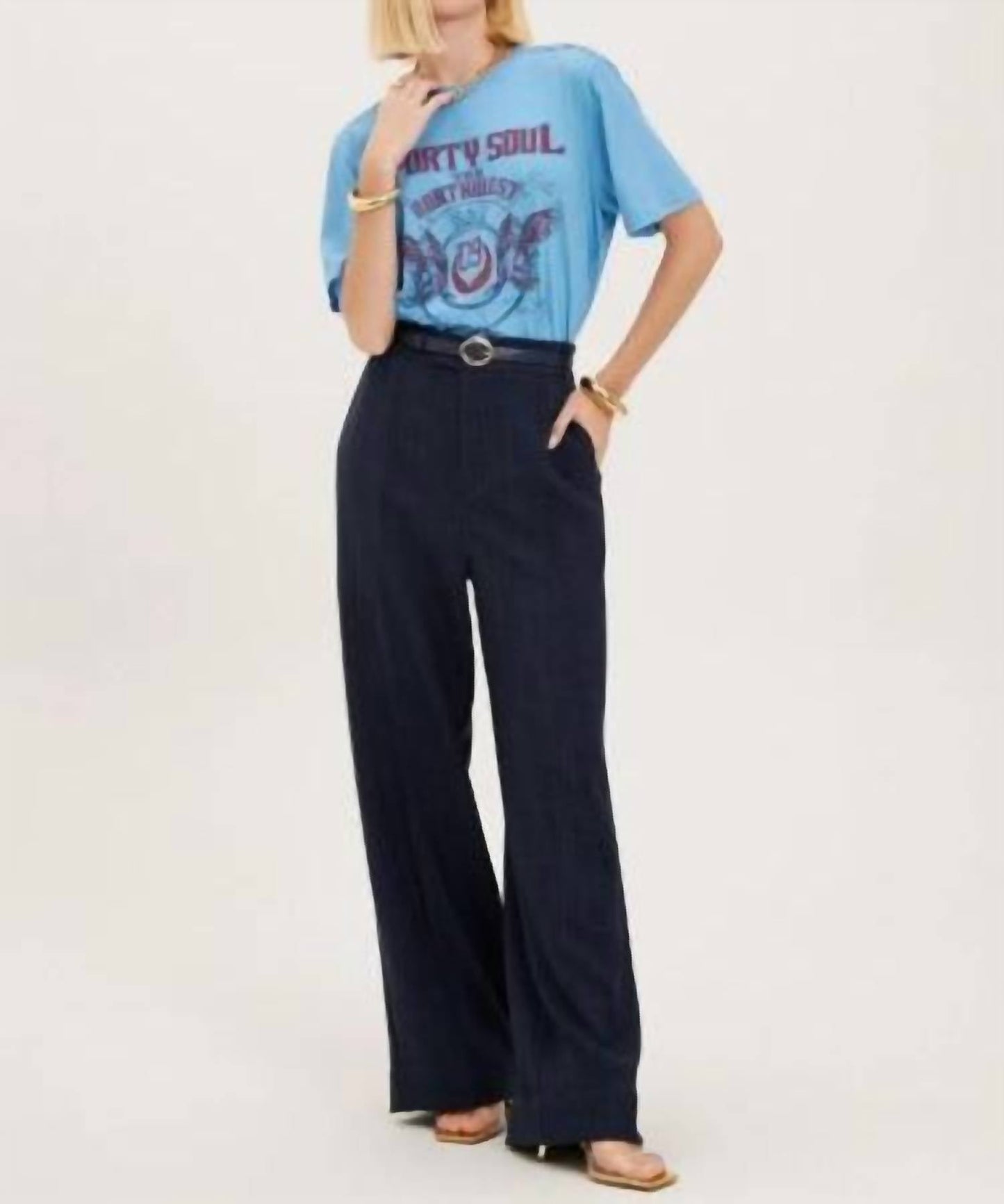 Raizz - Ingrid Alfaiataria Marinho Pants