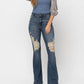Judy Blue - High Waist Destroyed Flare Jeans - Tall Length