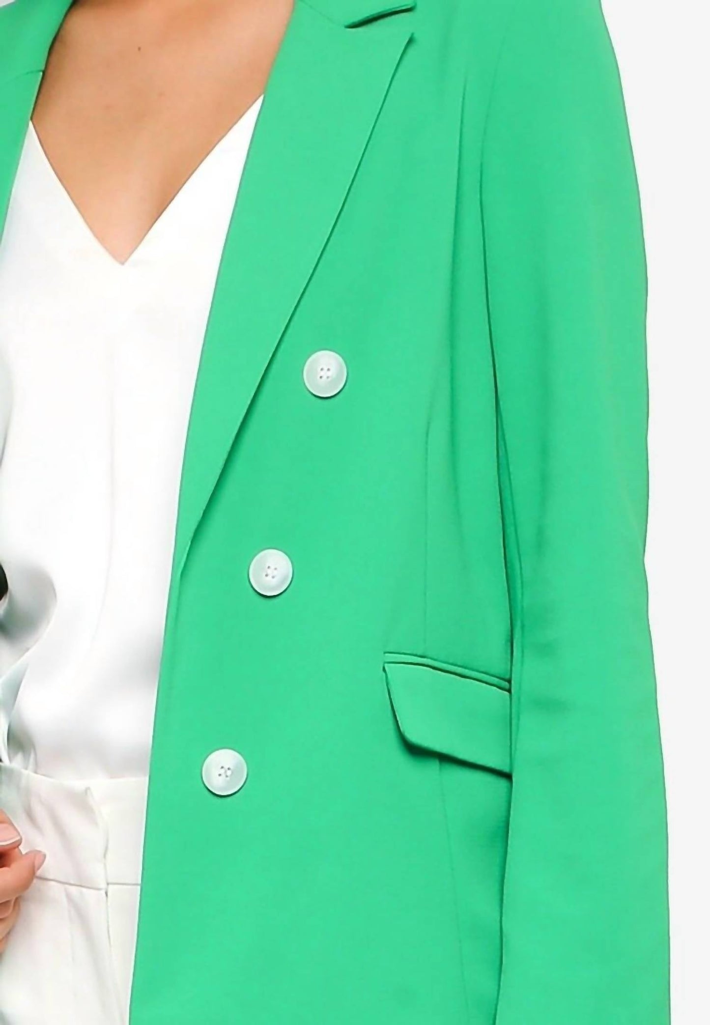 Topshop - Bonded Double Breasted Open Front Jacket
