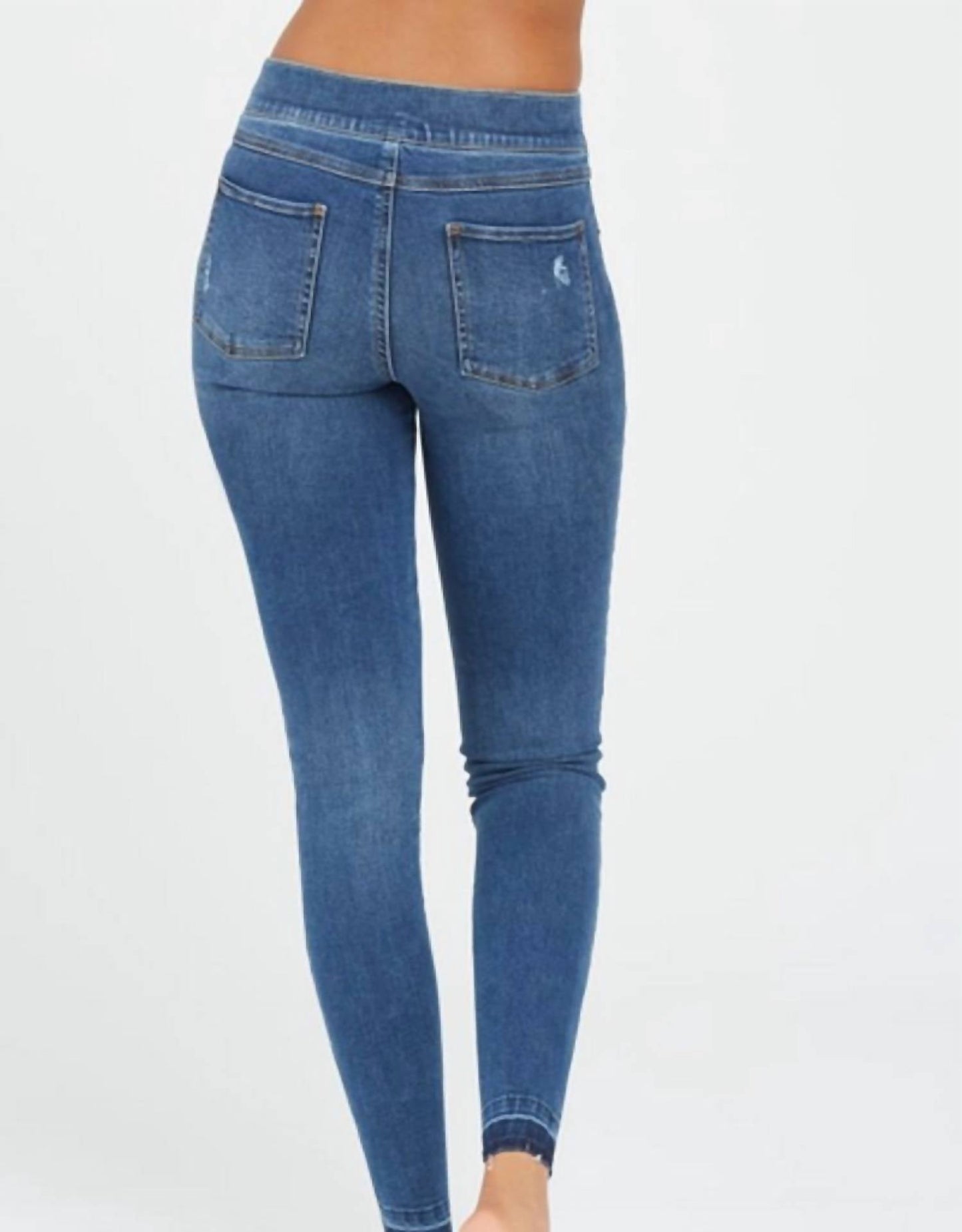 Spanx - Women's Distressed Ankle Skinny Jeans