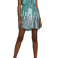 River Island Sequin Ombré Minidress in Green, Size 4