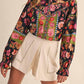 &Merci - Printed Border Trim Top