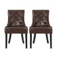 Cheney Contemporary Dining Chair Tufted Upholstery (Set of 2)