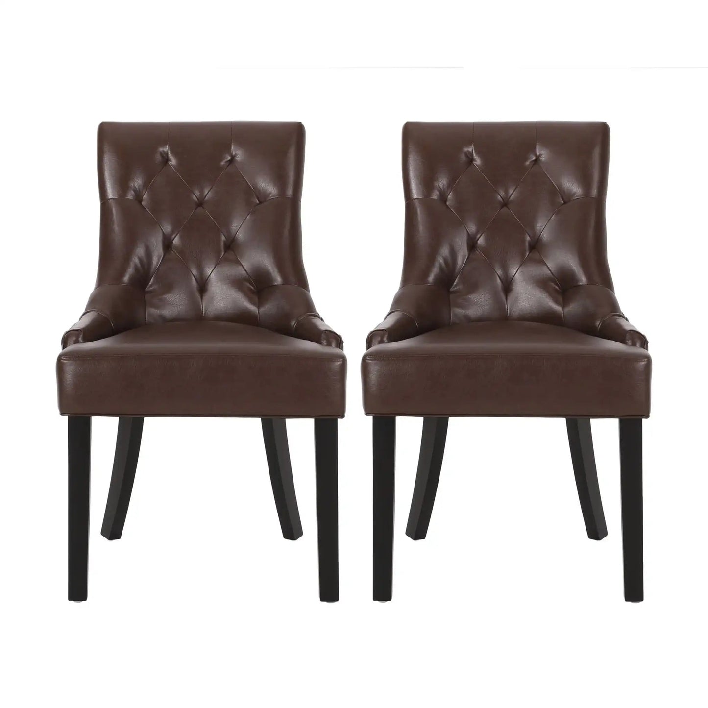 Cheney Contemporary Dining Chair Tufted Upholstery (Set of 2)