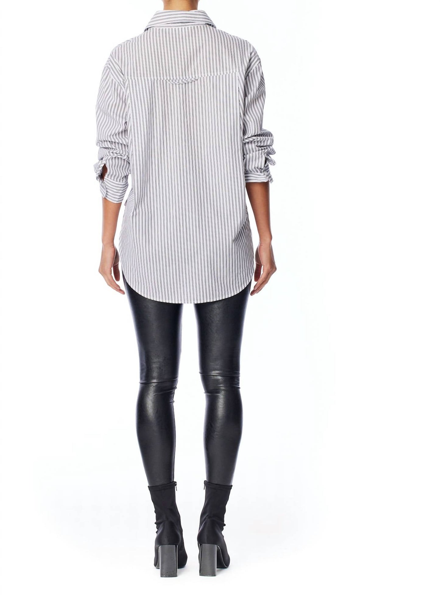 Lblc The Label - Iris Stripe Button Up Shirt