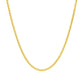 14k Yellow Gold Round Wheat Chain 1.5mm