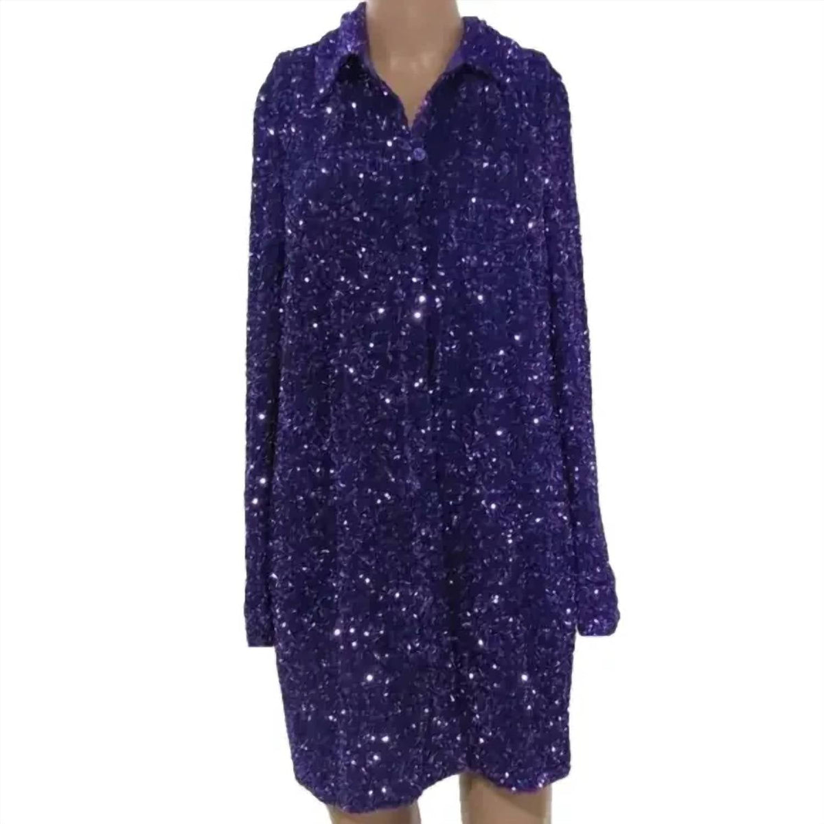 & Other Stories - Women's Sequin Mini Belted Dress