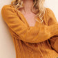 525 America - America Cable Knit V-neck Cardigan