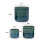 Grid Flowerpot Set of 3 Planters for Patio and Garden