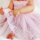 A Little Lacey - Poppy Dotted Swiss Romper Dress