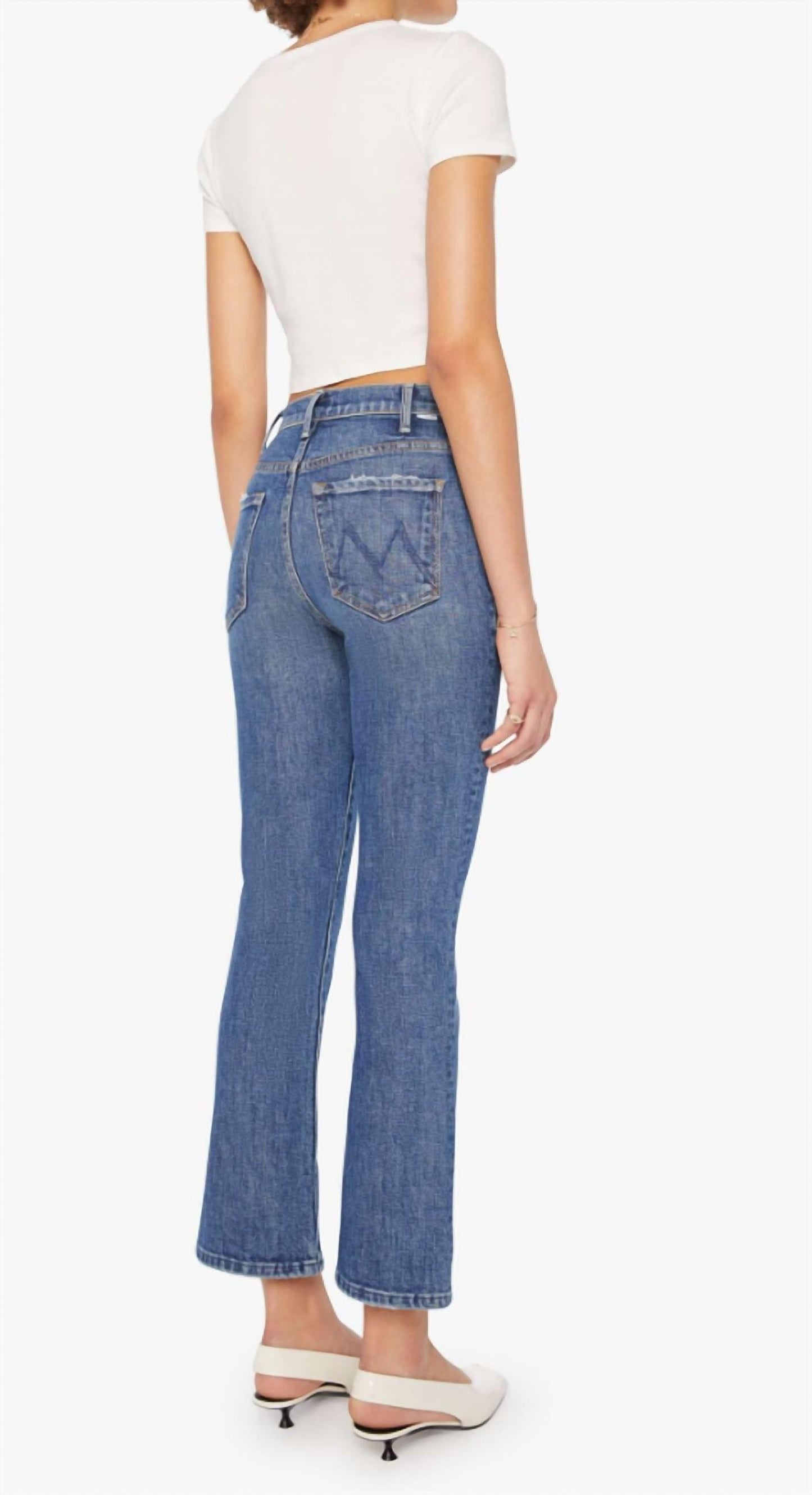 Mother - Hustler High-rise Flare Ankle Jeans