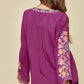 Andree By Unit - Tie Front Embroidered Blouse