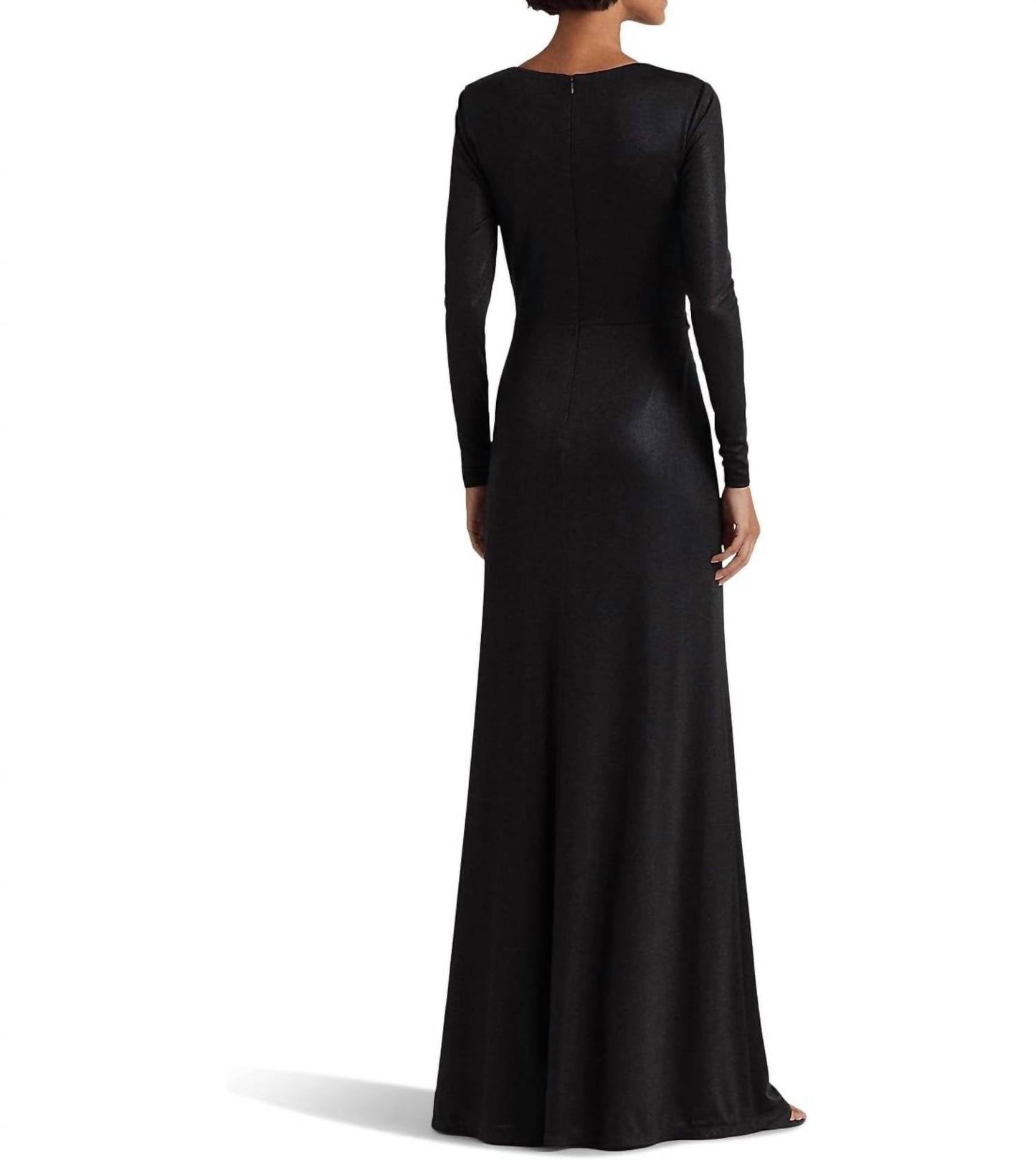 Ralph Lauren - TWIST FRONT FOIL PRINT JERSEY GOWN