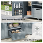 K&K 66.5" Outdoor Kitchen Island for Big Green Egg Grills