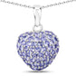 7.00 Carat Genuine Tanzanite .925 Sterling Silver Pendant