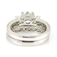 1.05ct Engagement Ring Set 18KT White Gold