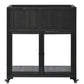 TOPMAX Patio Mini Wood Cold Frame Greenhouse with Wheels