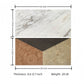 Waterjet Marble 4 Color Marble For Floor And Wall Polished Marble Tile Stone 1 Box Each Pattern 2 Pieces - White / Multi