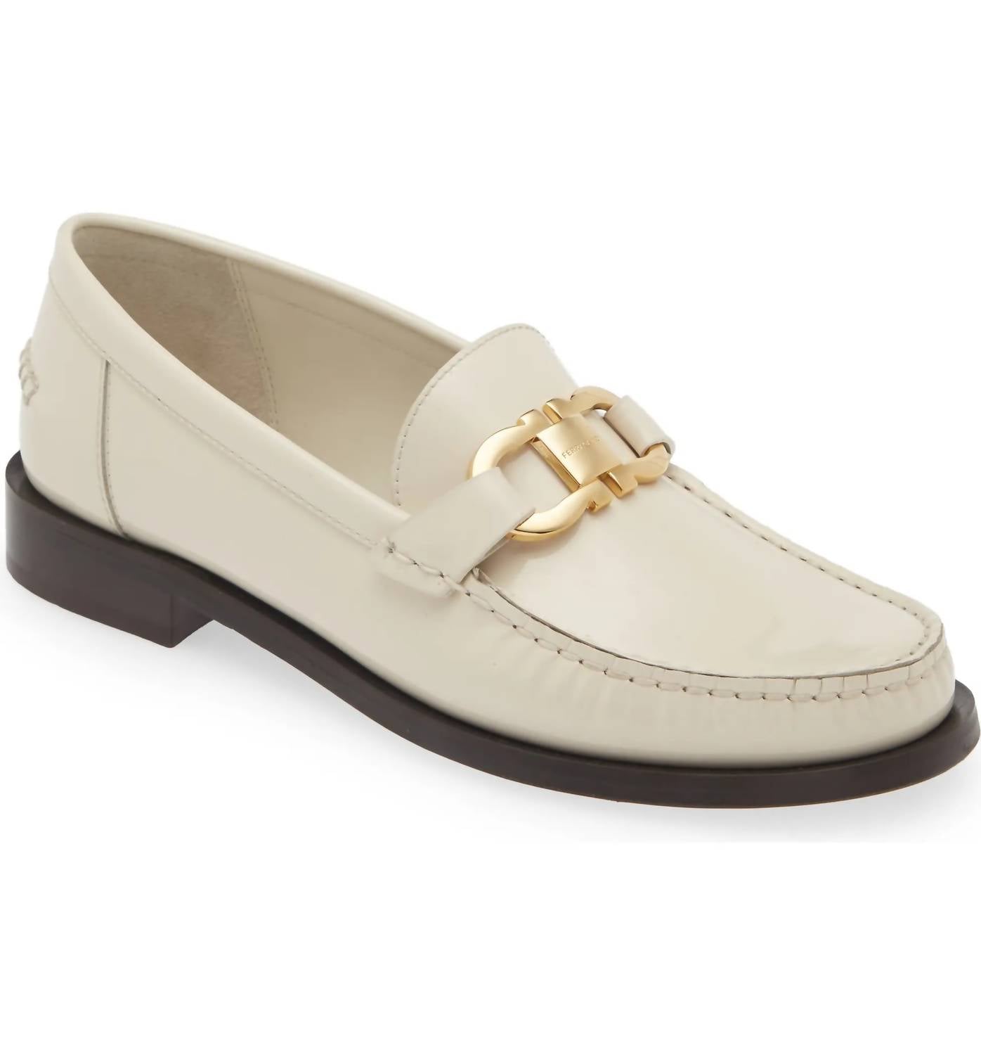 Salvatore Ferragamo - Women's Maryan Bit Patent Leather Loafer shoes