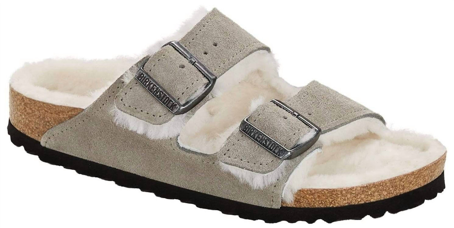 Birkenstock - Women's Arizona Shearling Suede Leather Sandals