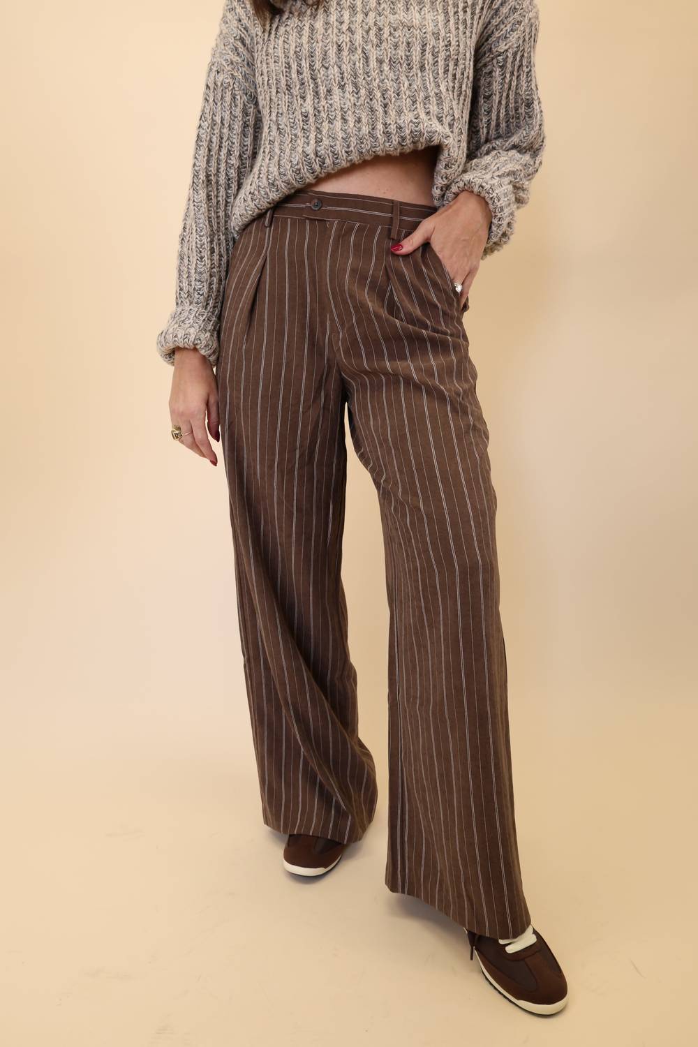 Z Supply - Alma Pinstripe Wide Leg Pant