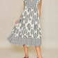 Trendsi - Umgee Full Size Boarder Print Midi Dress Plus Size