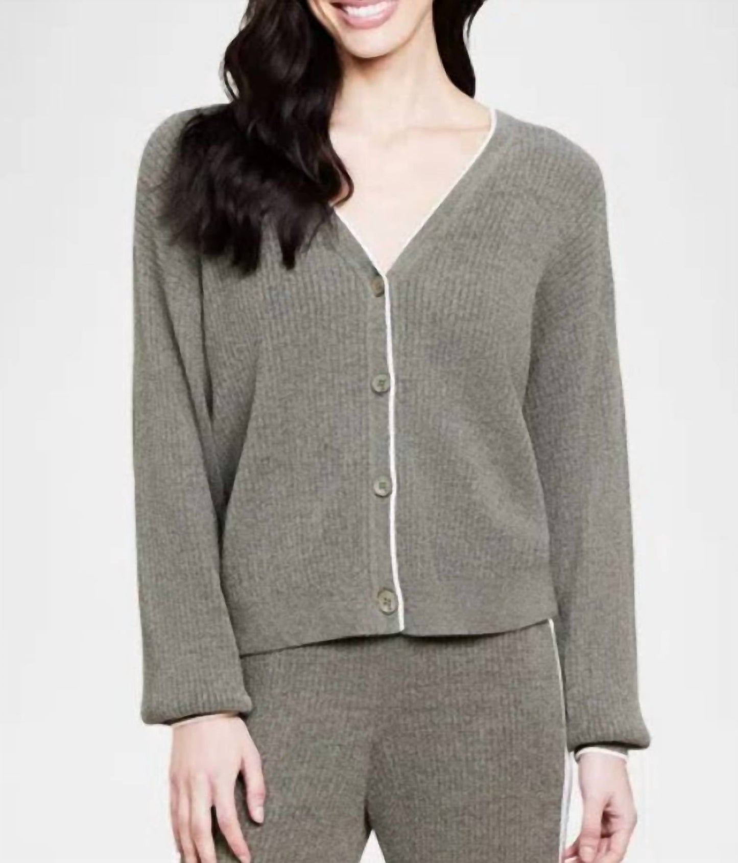 Barefoot Dreams - CCUL Contrast Ribbed Cardigan