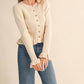 &Merci - The Sienna Ruffle Hem Ribbed Knit Sweater