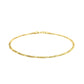 14k Yellow Gold Figaro Bracelet 1.5mm