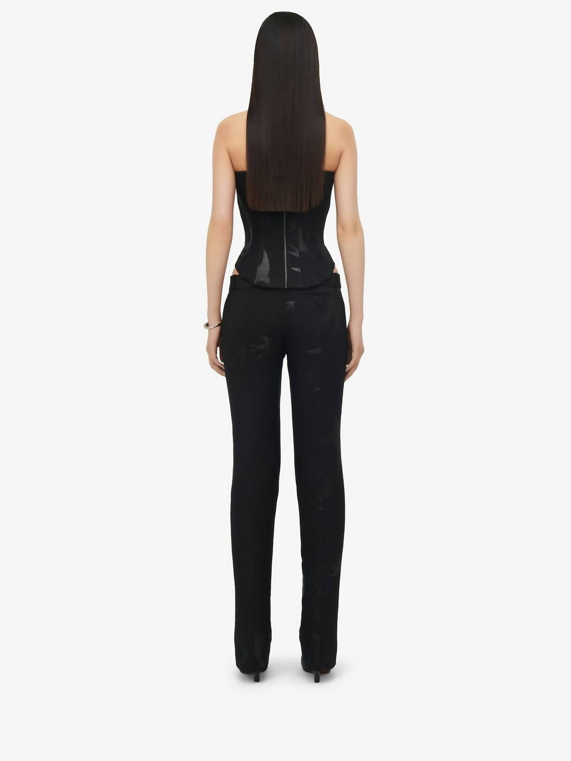Alexander Mcqueen - Swallow Jacquard Corset