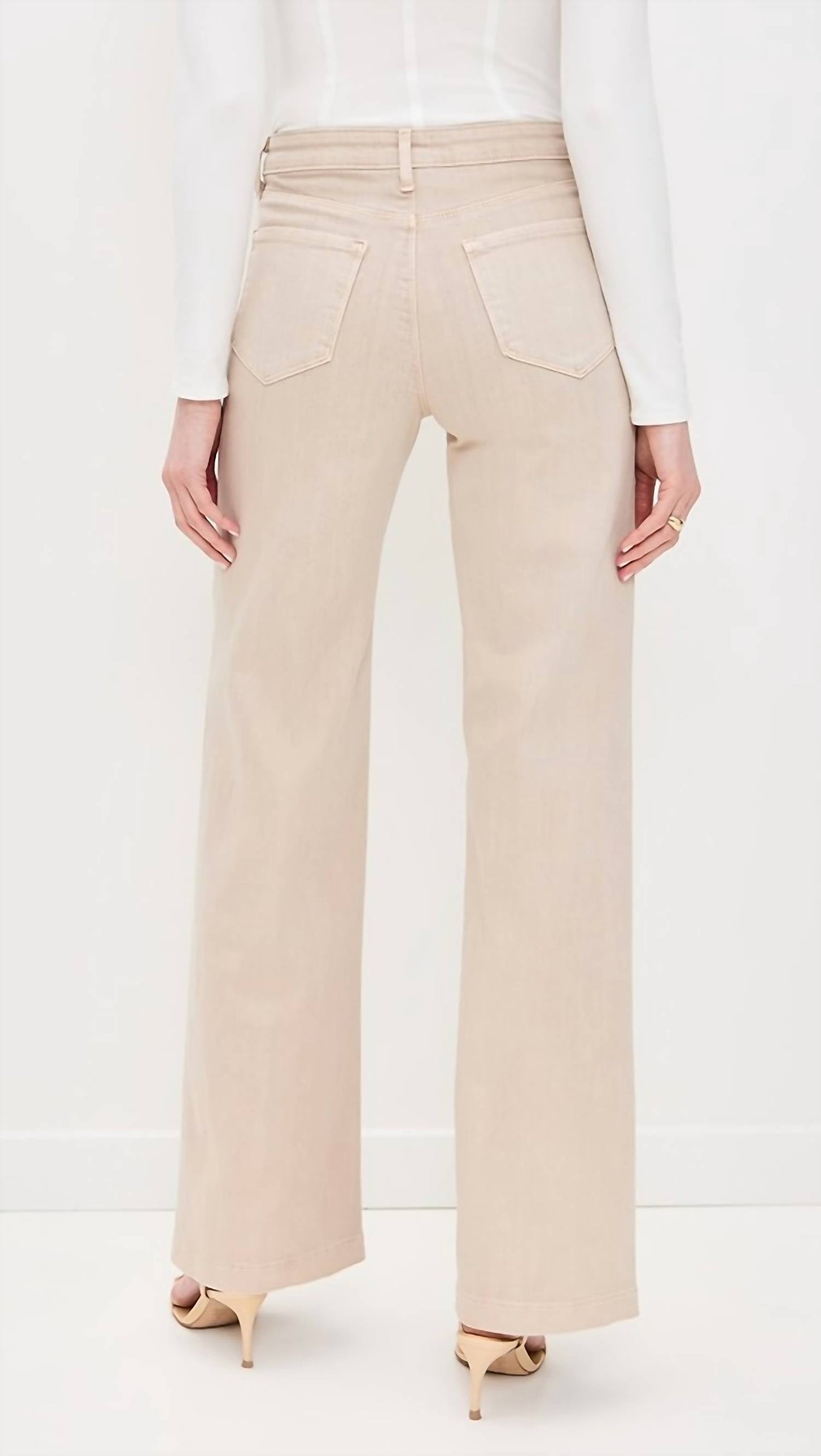 L'Agence - Clayton High Rise Wide Leg Jeans