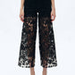Bayeas - Women's Crystal Embellished Lace Jeans