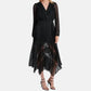 Steve Madden - Ari Lace Pleated Handkerchief Hem Dress