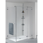 4 Tier Rustproof Shower Caddy Corner Organizer With Adjustable Shelves and Tension Pole