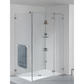 4 Tier Rustproof Shower Caddy Corner Organizer With Adjustable Shelves and Tension Pole