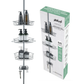 4 Tier Rustproof Shower Caddy Corner Organizer With Adjustable Shelves and Tension Pole
