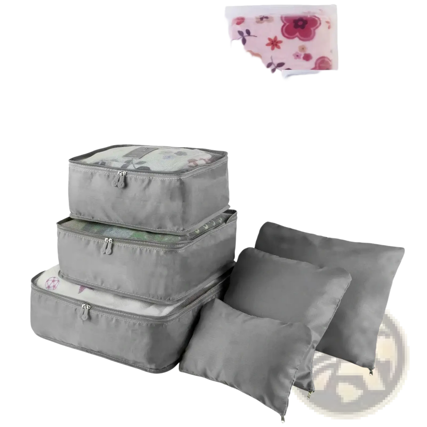 9 Piece Water Resistant Travel Packing Cube and Organizer Set