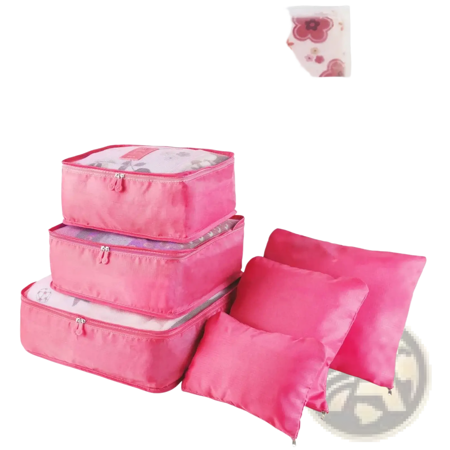 9 Piece Water Resistant Travel Packing Cube and Organizer Set