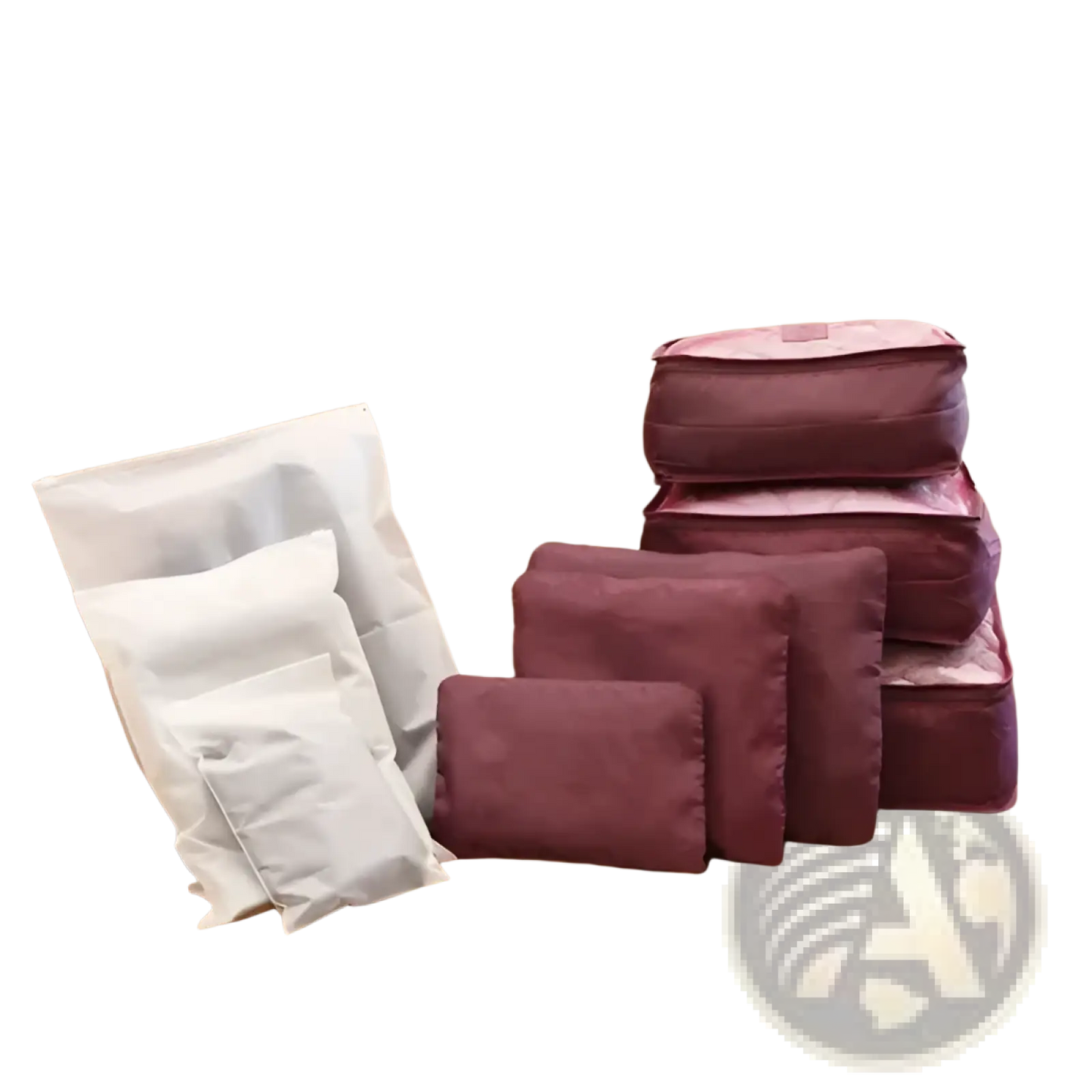 9 Piece Water Resistant Travel Packing Cube and Organizer Set