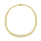 10K Yellow Gold 4 cttw Brilliant Round-Cut Diamond Graduating Riviera Statement Necklace (H-I Color, I2-I3 Clarity)