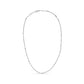 14K White Gold Bezel Set 1.00 Cttw Diamond 11 Station Necklace