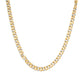14K Yellow Gold Plated .925 Sterling Silver 1.0 Cttw Diamond Cuban Link Necklace (I-J Color, I3 Clarity) - 18" Inches