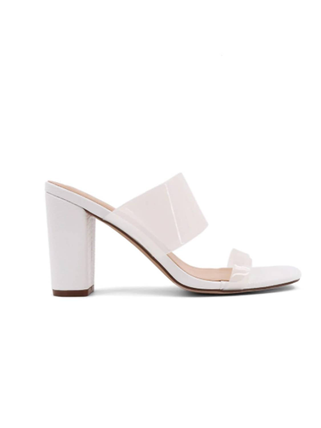 Shu Shop - Women's Gabrielle Clear Strap Block Heel