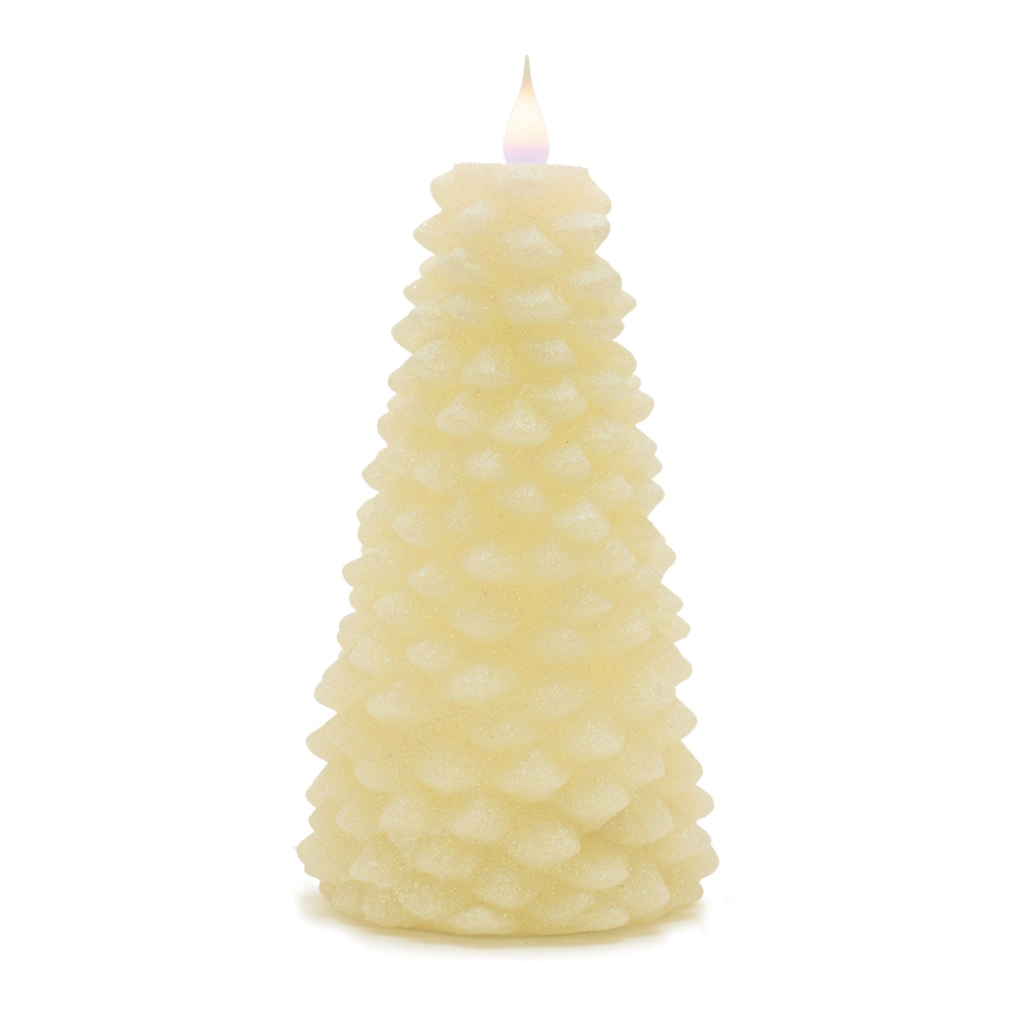 ग्लिटर पाइन ट्री कैंडल 8"H